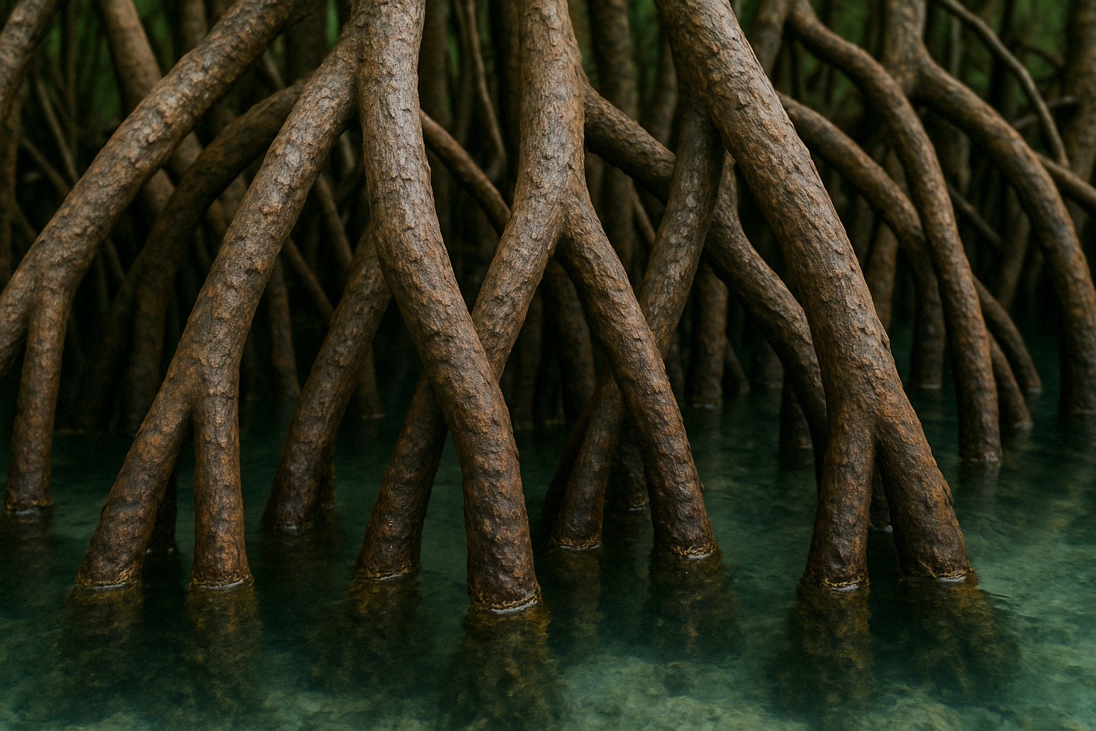 Coastal mangrove ecosystem